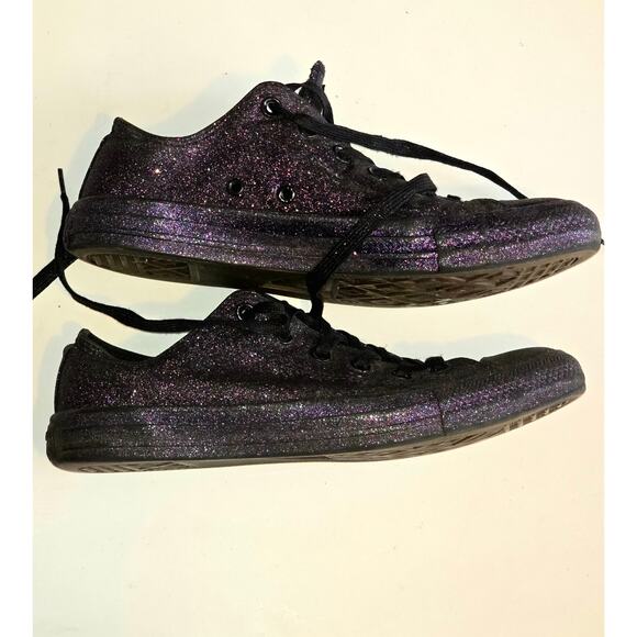 Purple Glitter Chuck Taylor All Stars Women's 10 - Picture 6 of 8